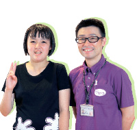 中村和水さん（左）と直純さん