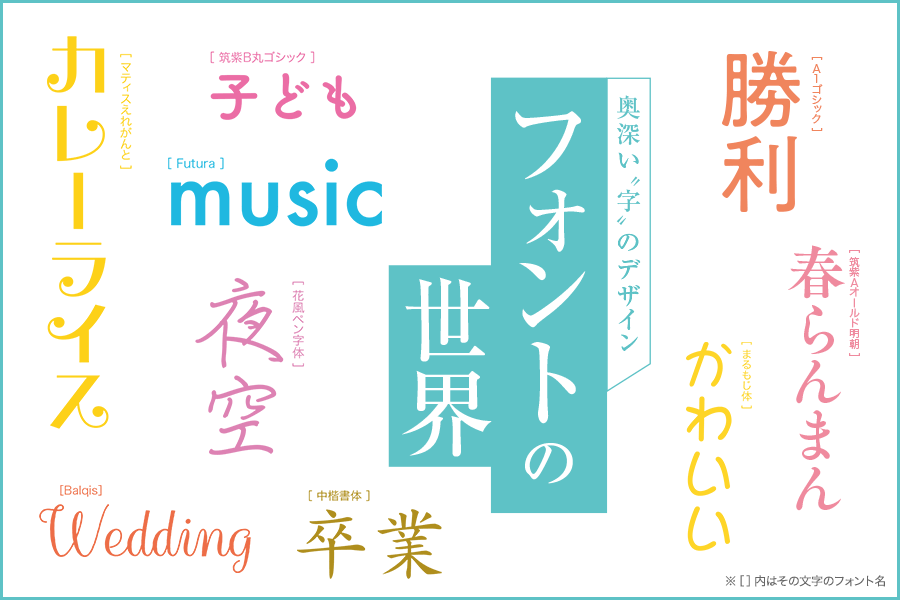 奥深い 字 のデザイン フォントの世界 リビング京都 京都を楽しむ 生活情報サイト